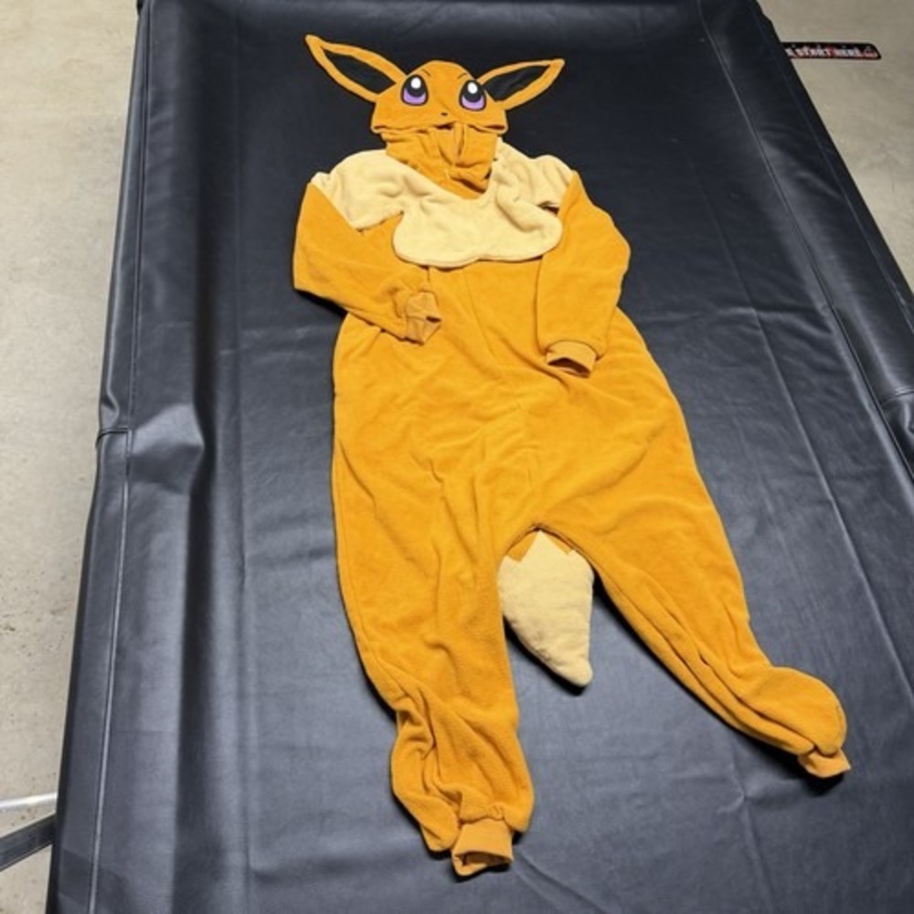 Pokemon Eevee Cosplay Halloween Fleece Hooded Full Zip Costume Size Adult Small